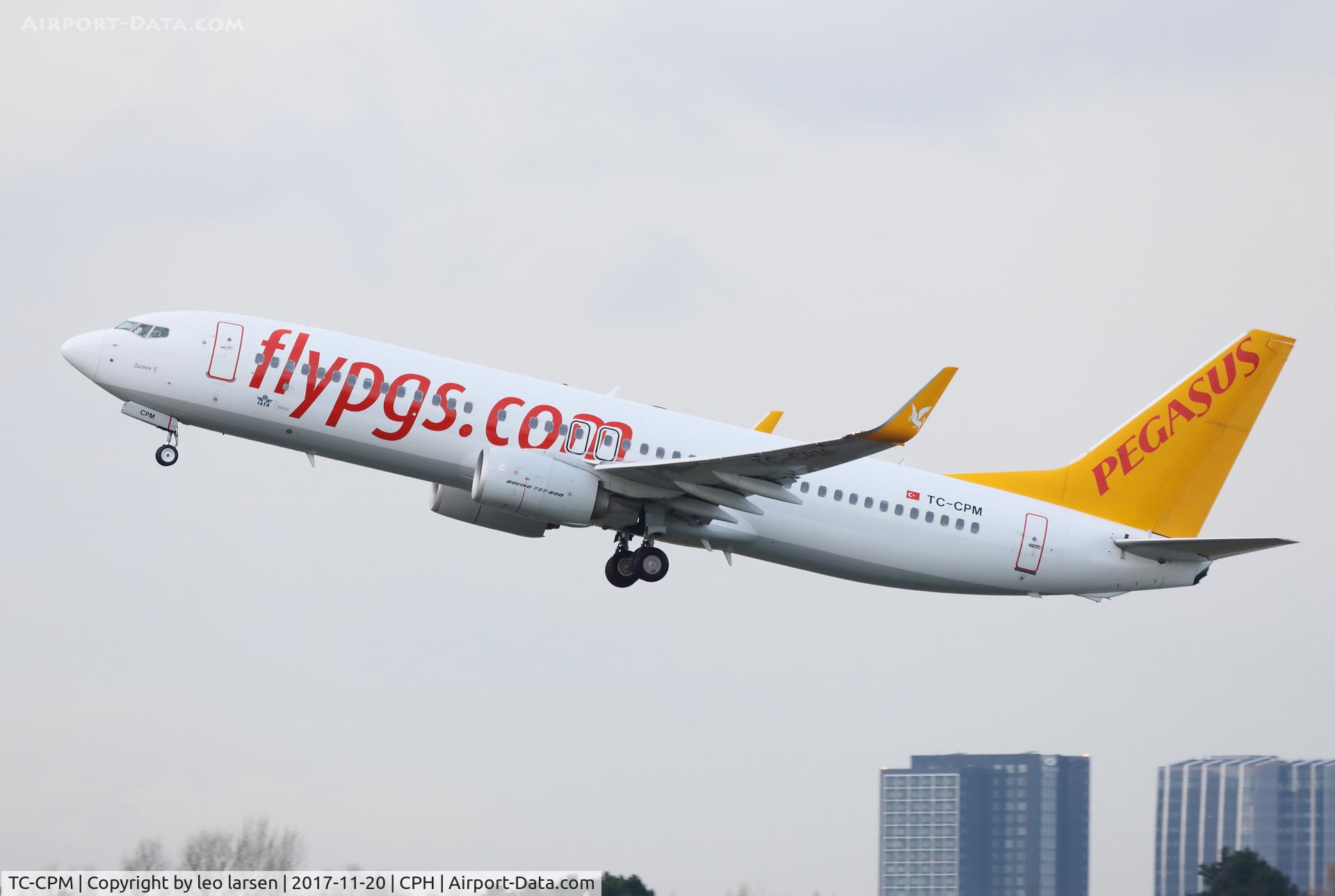 TC-CPM, 2014 Boeing 737-82R C/N 40012, Copenhagen Kastrup 20.11.2017