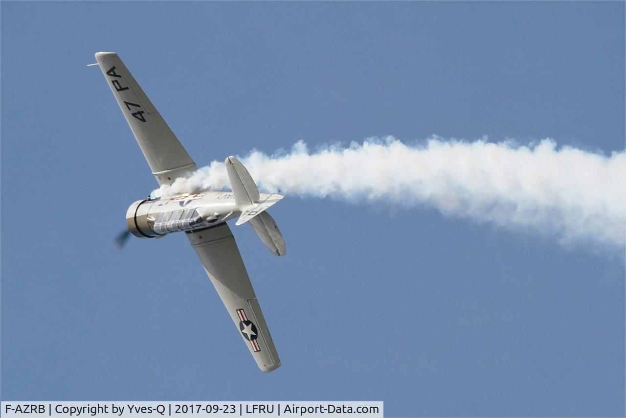 F-AZRB, North American SNJ-5 Texan Texan C/N 88-17955, North American SNJ-5 Texan, On display, Morlaix-Ploujean airport (LFRU-MXN) Air show 2017
