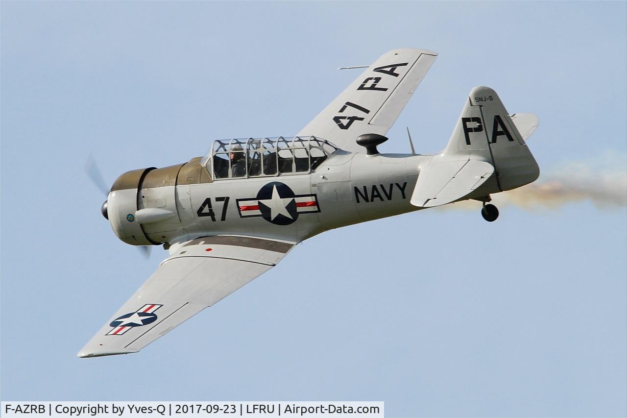 F-AZRB, North American SNJ-5 Texan Texan C/N 88-17955, North American SNJ-5 Texan, On display, Morlaix-Ploujean airport (LFRU-MXN) Air show 2017