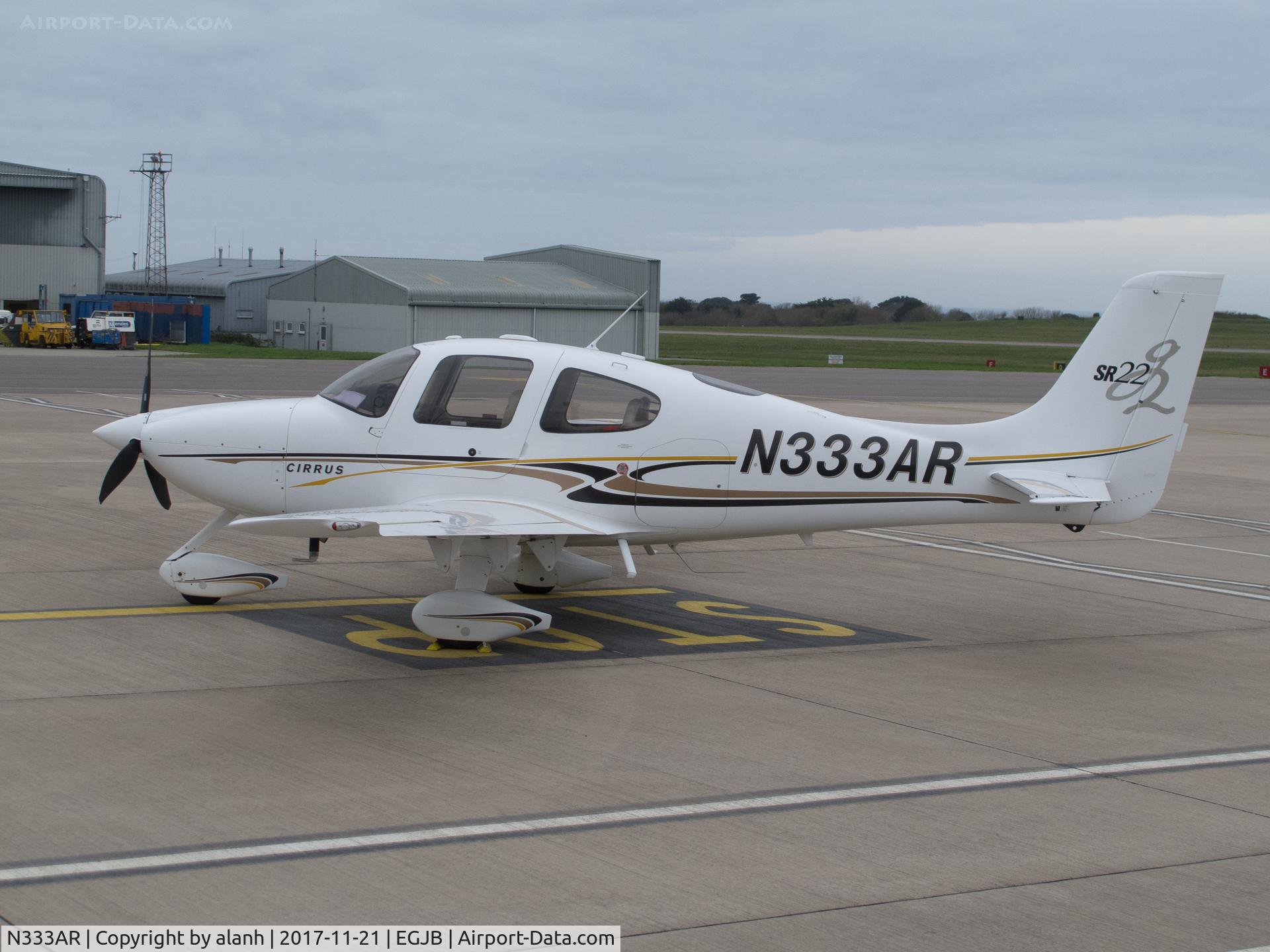 N333AR, 2004 Cirrus SR22 G2 C/N 0844, On the west parking at Guernsey