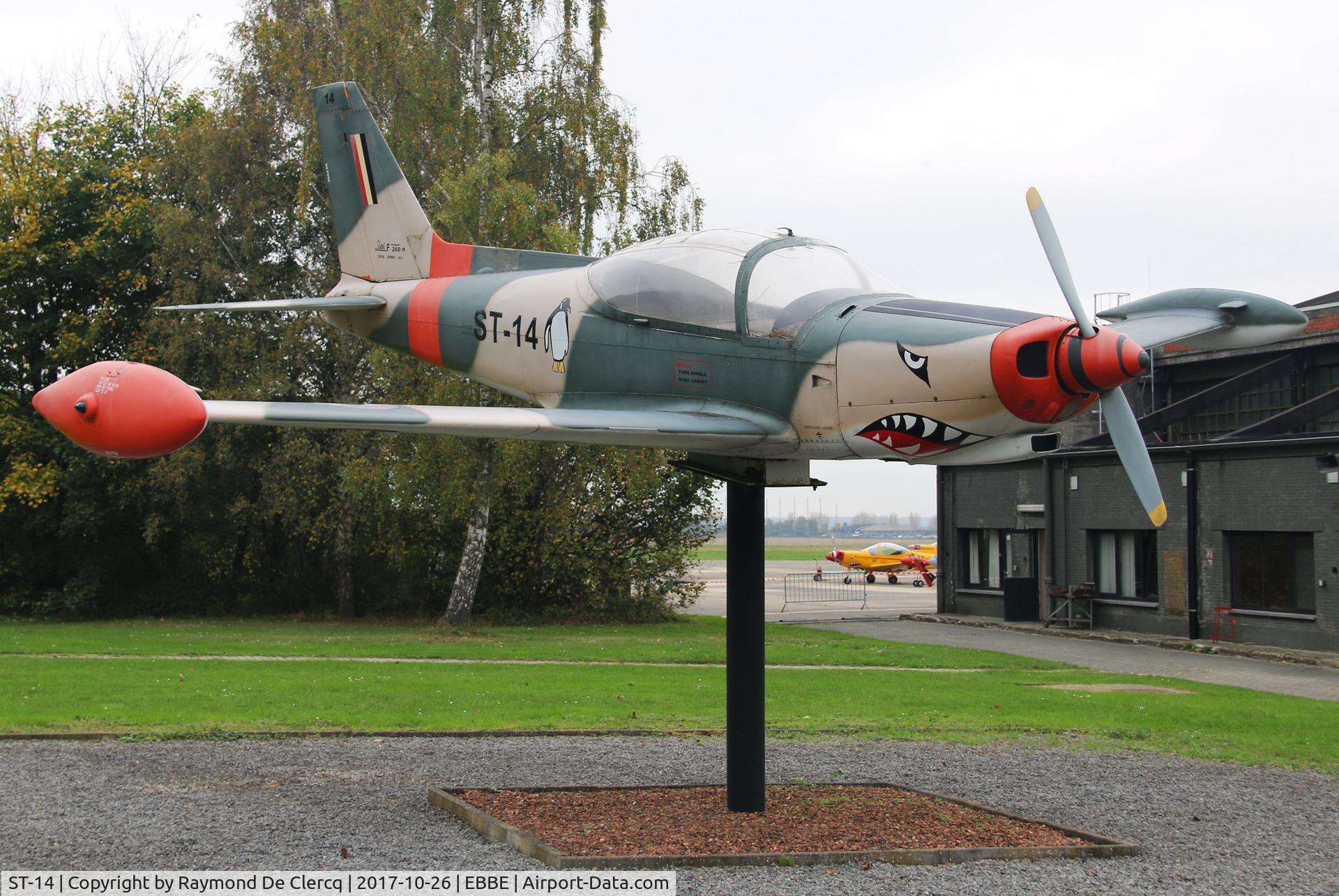 ST-14, 1970 SIAI-Marchetti SF-260MB C/N 10-14, On the pylon at Beauvechain.