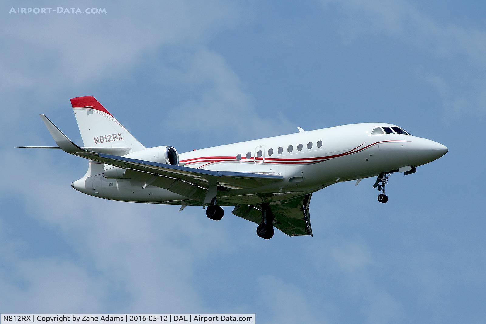 N812RX, 2015 Dassault Falcon 2000EX C/N 265, CVS Pharmacy Falcon 2000EX landing at Dallas Love Field