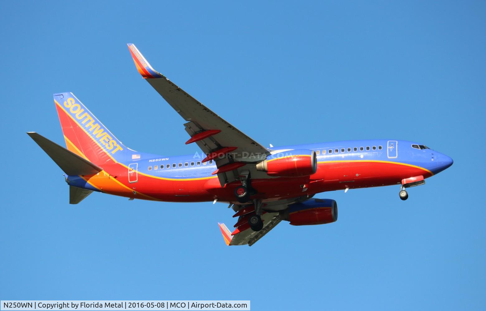 N250WN, 2006 Boeing 737-7H4 C/N 34972, Southwest