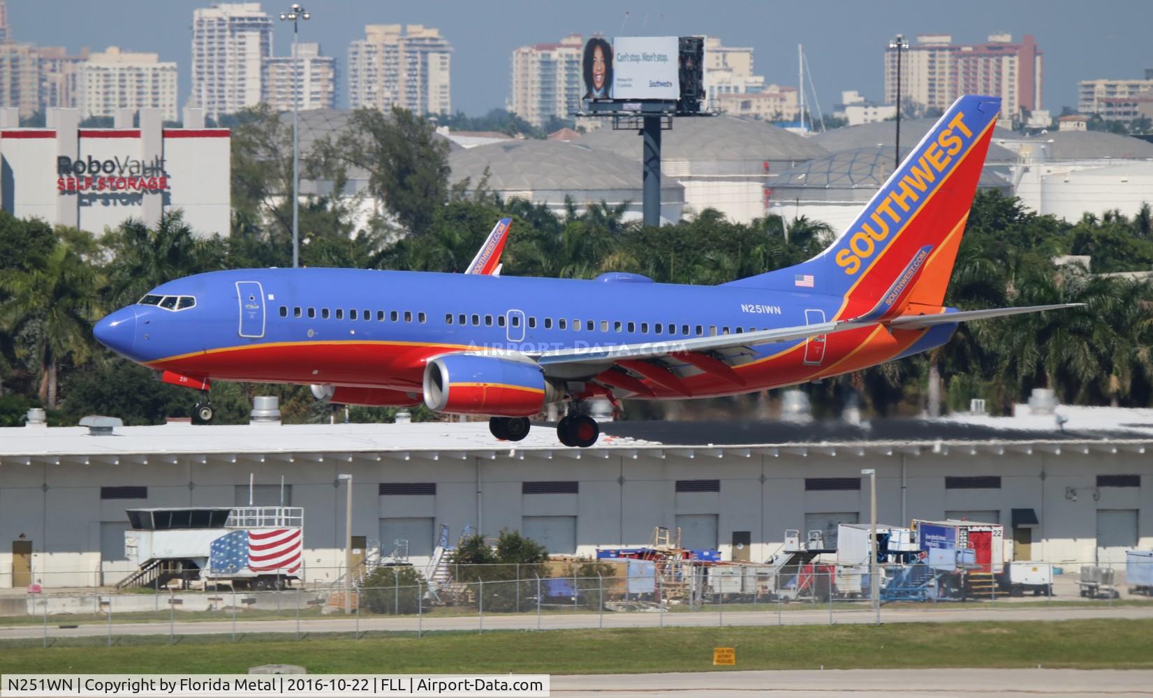N251WN, 2006 Boeing 737-7H4 C/N 32510, Southwest