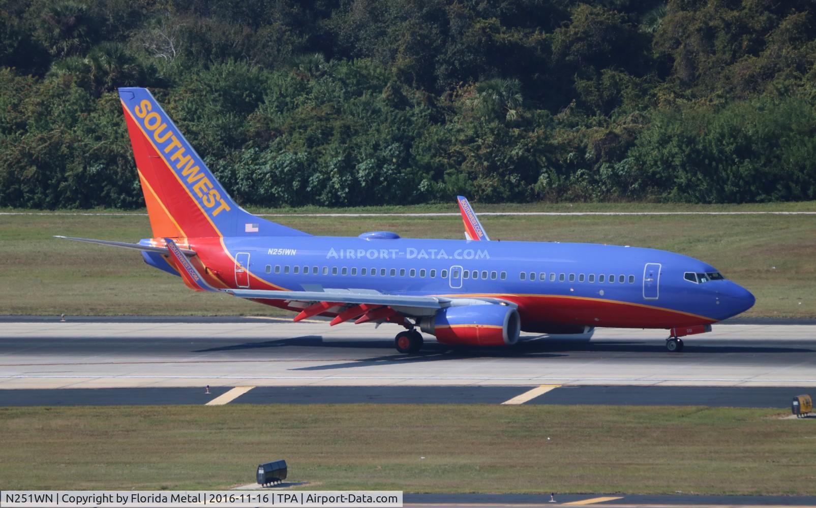 N251WN, 2006 Boeing 737-7H4 C/N 32510, Southwest