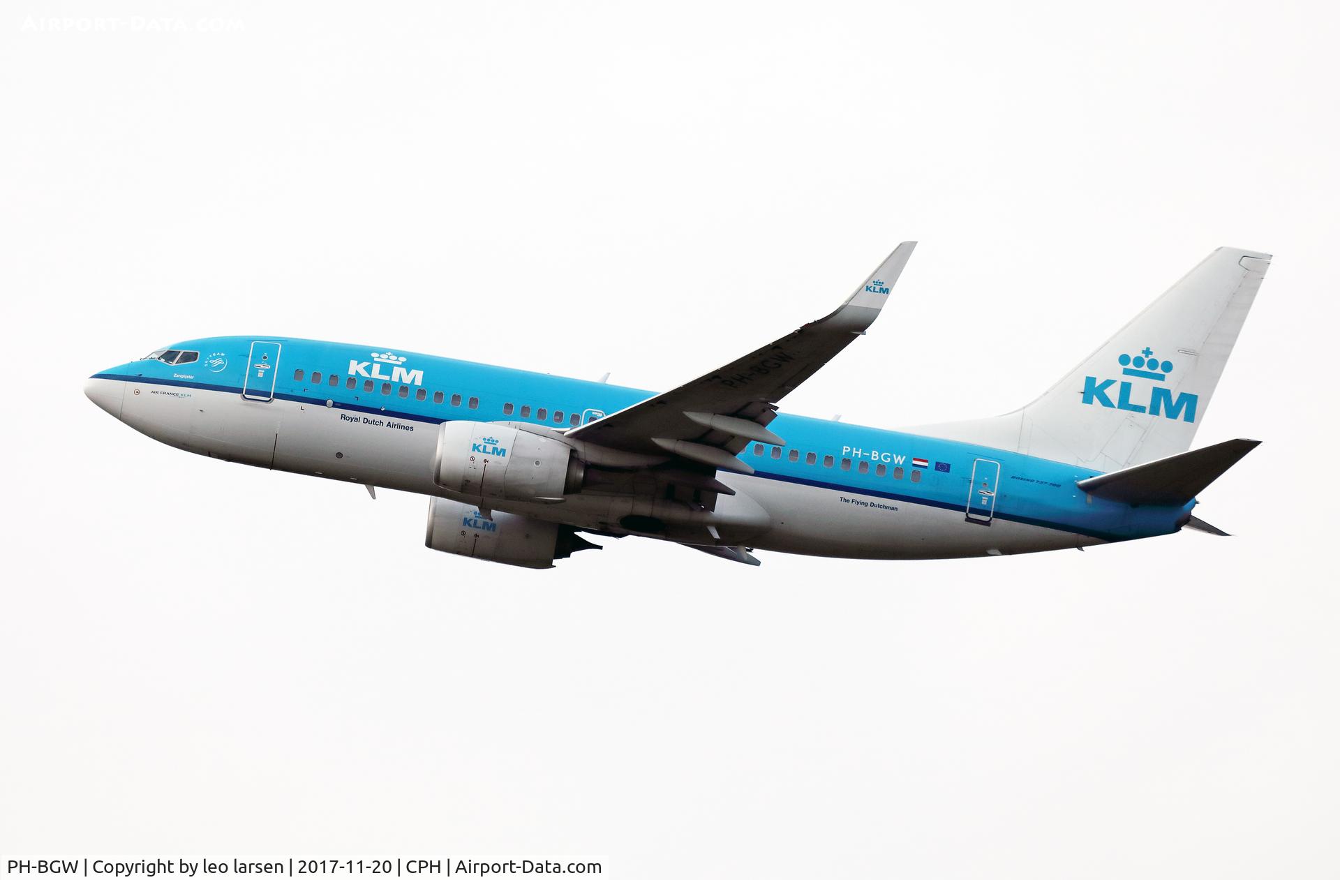 PH-BGW, 2011 Boeing 737-7K2 C/N 38128, Copenhagen Kastrup 20.11.2017