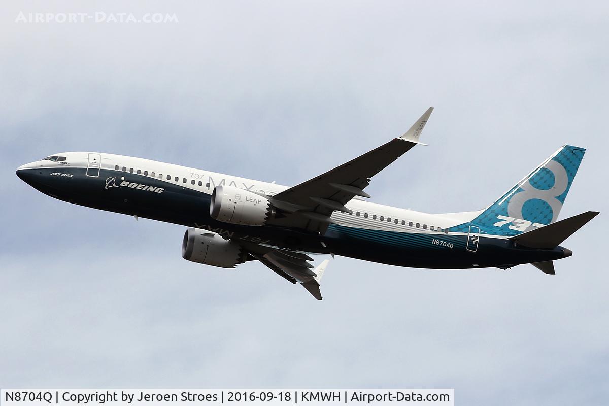 N8704Q, 2016 Boeing 737-8 MAX C/N 36988, Moses Lake