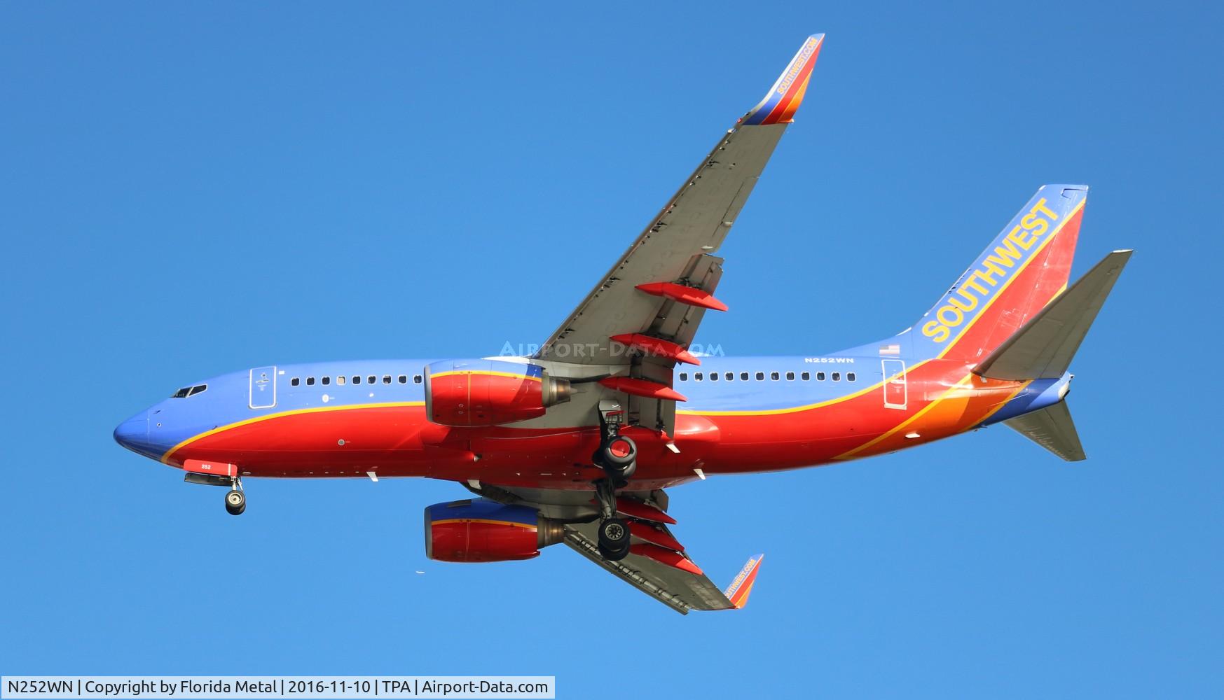 N252WN, 2006 Boeing 737-7H4 C/N 34973, Southwest