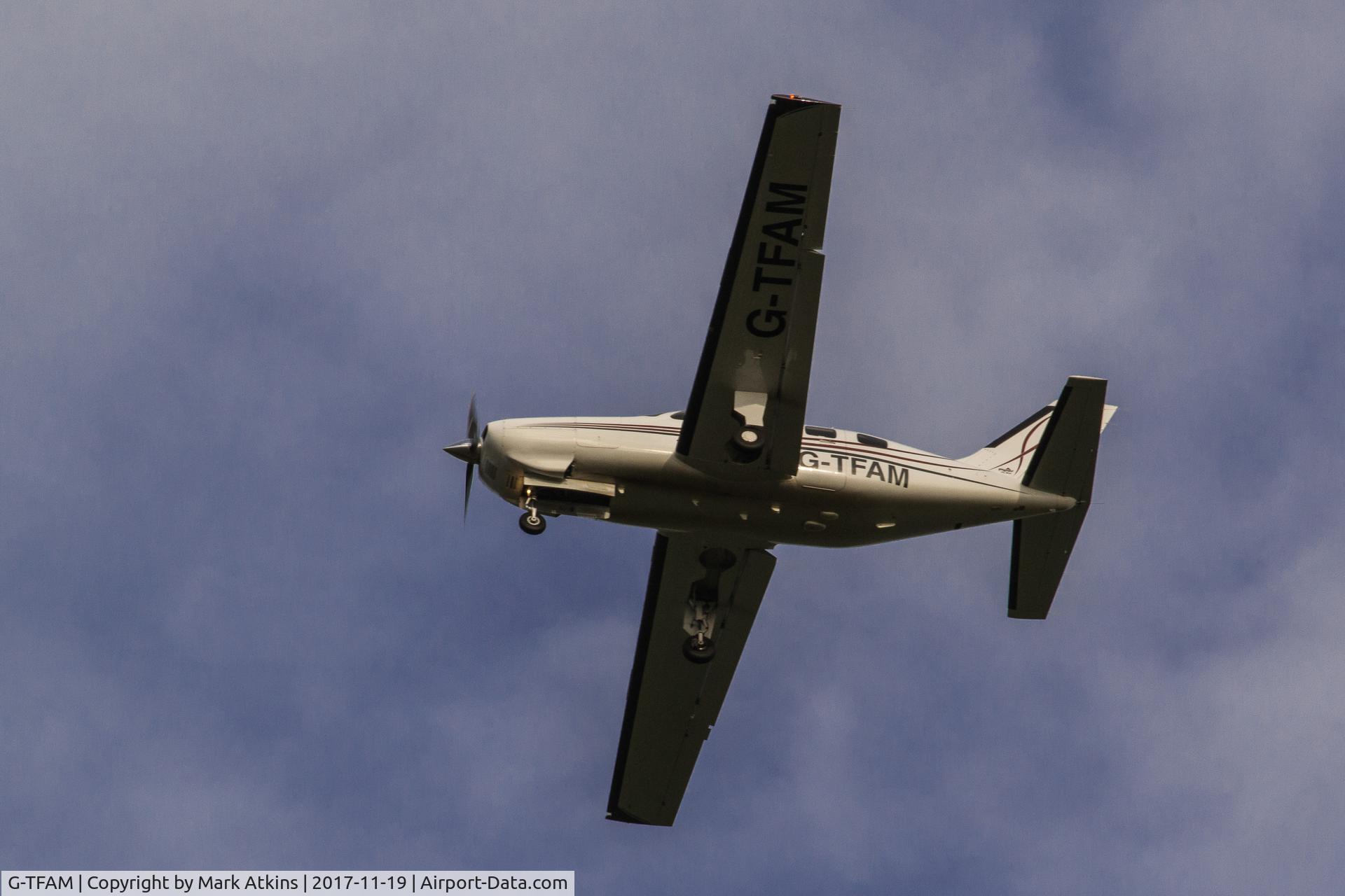 G-TFAM, 2008 Piper PA-46R-350T Malibu Matrix C/N 4692068, Taken on approach to Hawarden airport 19-11-17