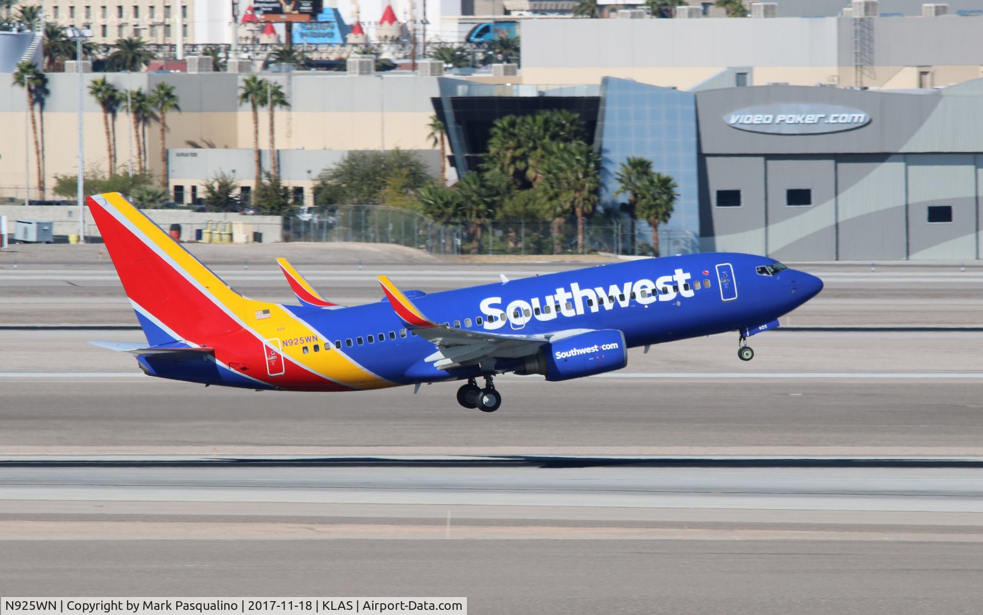 N925WN, 2008 Boeing 737-7H4 C/N 36630, Boeing 737-700