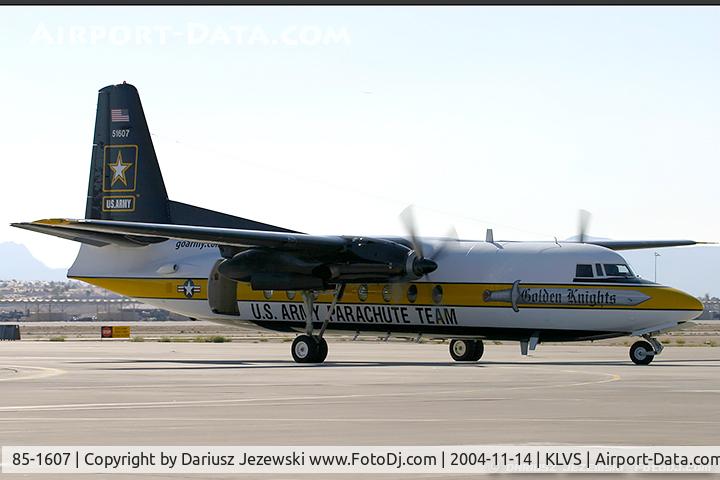85-1607, 1983 Fokker C-31A (F27-400M) Troopship C/N 10653, C-31A Troopship (F-27-400M) 85-1607  from   USAR