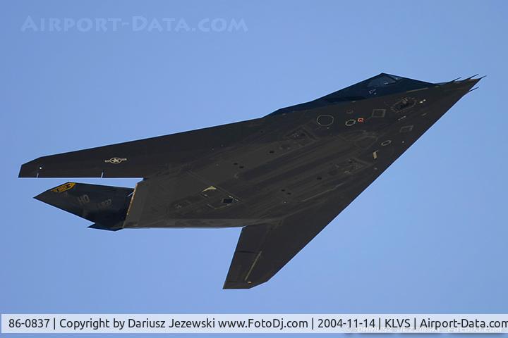 86-0837, 1986 Lockheed F-117A Nighthawk C/N A.4062, F-117A Nighthawk 86-0837 HO from 8th FS 