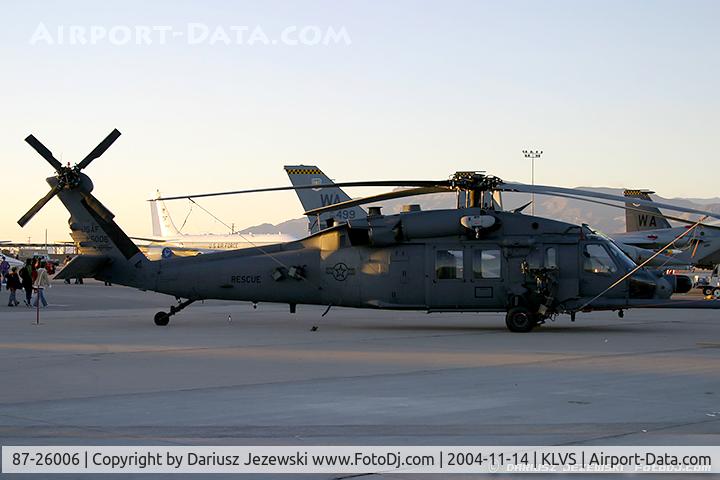 87-26006, 1987 Sikorsky HH-60G Pave Hawk C/N 70-1205, HH-60G Pave Hawk 87-26006  from 66th RQS 