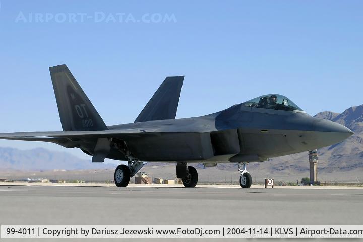 99-4011, Lockheed Martin F/A-22A Raptor C/N 4011, F-22 Raptor 99-4011 OT from 422nd TES 