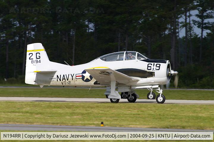 N194RR, North American T-28B Trojan C/N 200-265 (138194), North American T-28B Trojan  C/N 138194, NX194RR