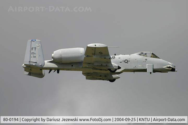 80-0194, 1980 Fairchild Republic A-10C Thunderbolt II C/N A10-0544, A-10C Thunderbolt II 80-0194 FT from 74th FS 