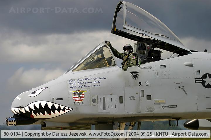 80-0194, 1980 Fairchild Republic A-10C Thunderbolt II C/N A10-0544, A-10C Thunderbolt II 80-0194 FT from 74th FS 