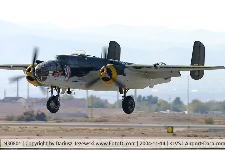 N30801, 1944 North American TB-25N Mitchell C/N 108-34076, North American TB-25N Mitchell 