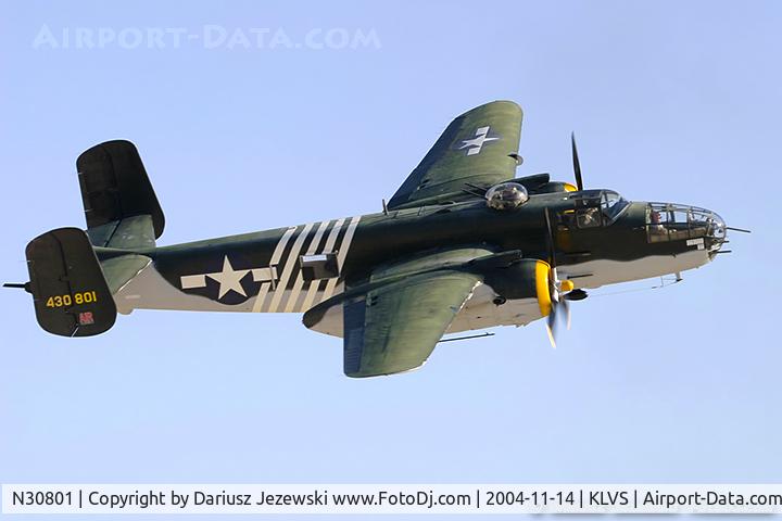 N30801, 1944 North American TB-25N Mitchell C/N 108-34076, North American TB-25N Mitchell 