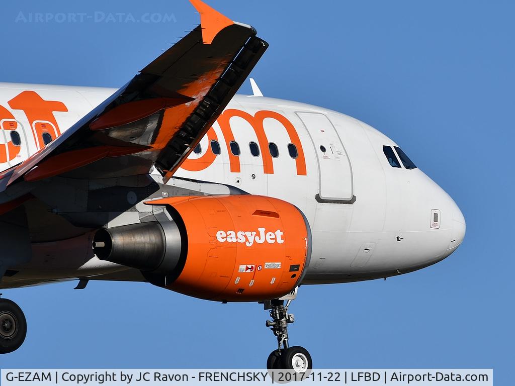 G-EZAM, 2003 Airbus A319-111 C/N 2037, U27637 from Lisbon (LIS) landing runway 11