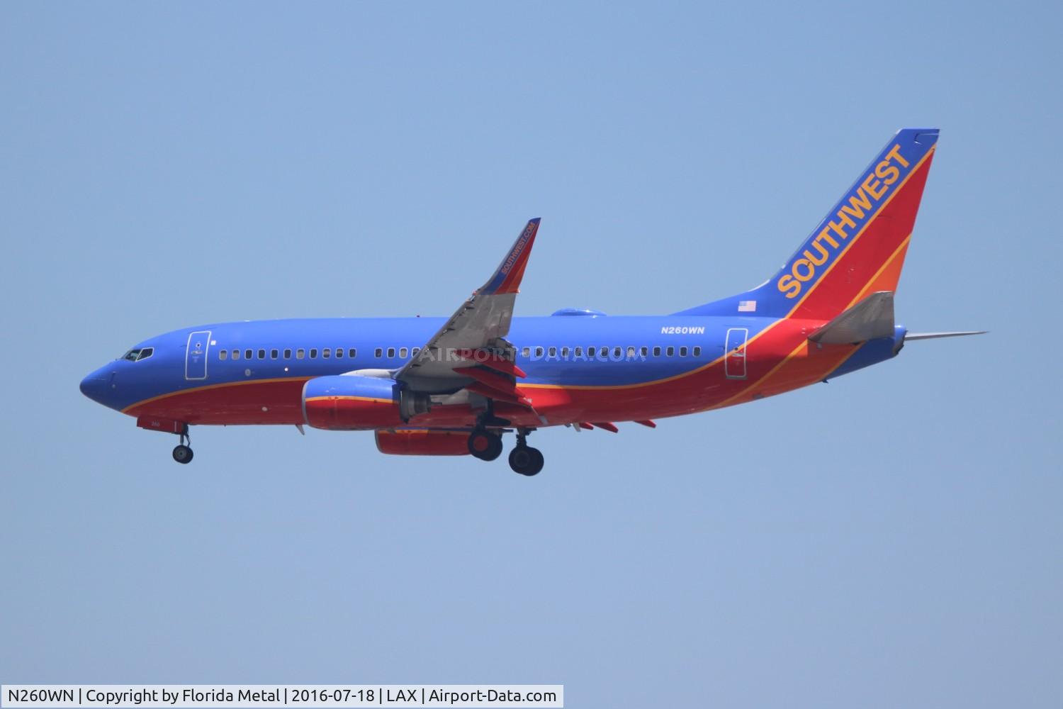 N260WN, 2006 Boeing 737-7H4 C/N 32518, Southwest