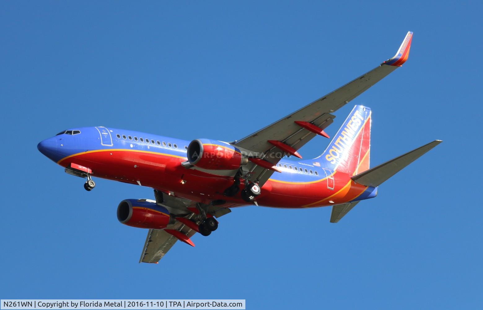 N261WN, 2006 Boeing 737-7H4 C/N 32517, Southwest