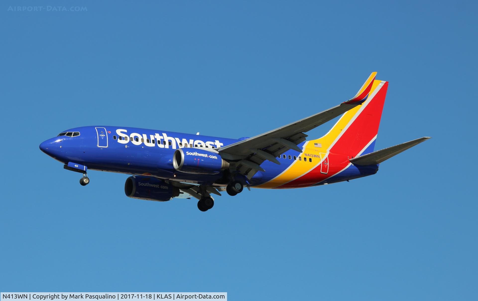 N413WN, 2001 Boeing 737-7H4 C/N 29819, Boeing 737-700