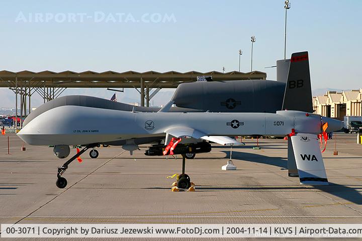 00-3071, 2001 General Atomics MQ-1B Predator C/N P-071, MQ-1B Predator 00-3071 WA from 15th RS 432nd AEW 