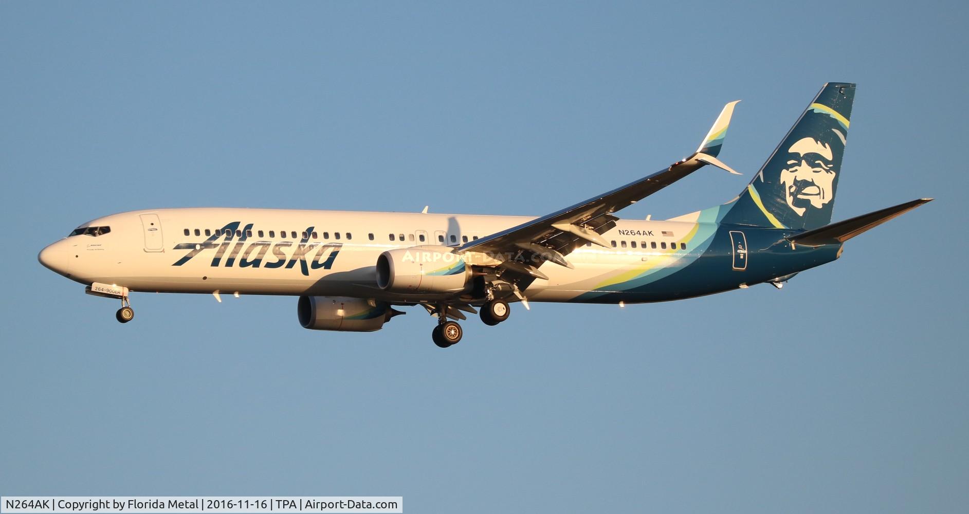 N264AK, 2016 Boeing 737-990/ER C/N 36360, Alaska