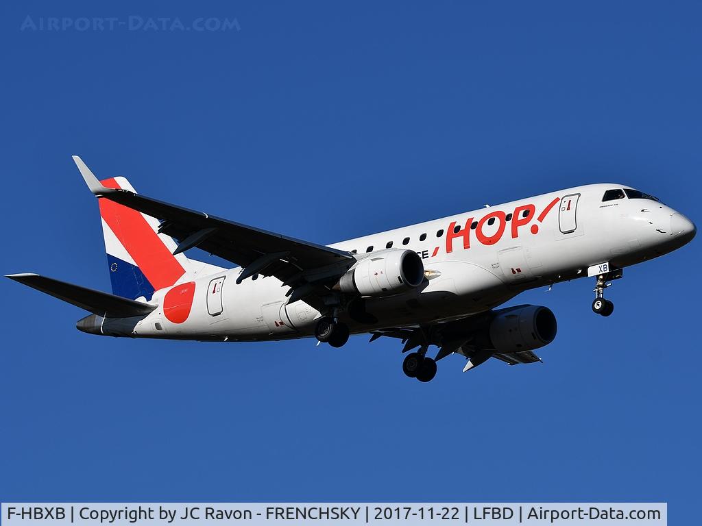 F-HBXB, 2008 Embraer 170LR (ERJ-170-100LR) C/N 17000250, HOP A53233 from Dusseldorf (DUS) landing runway 11