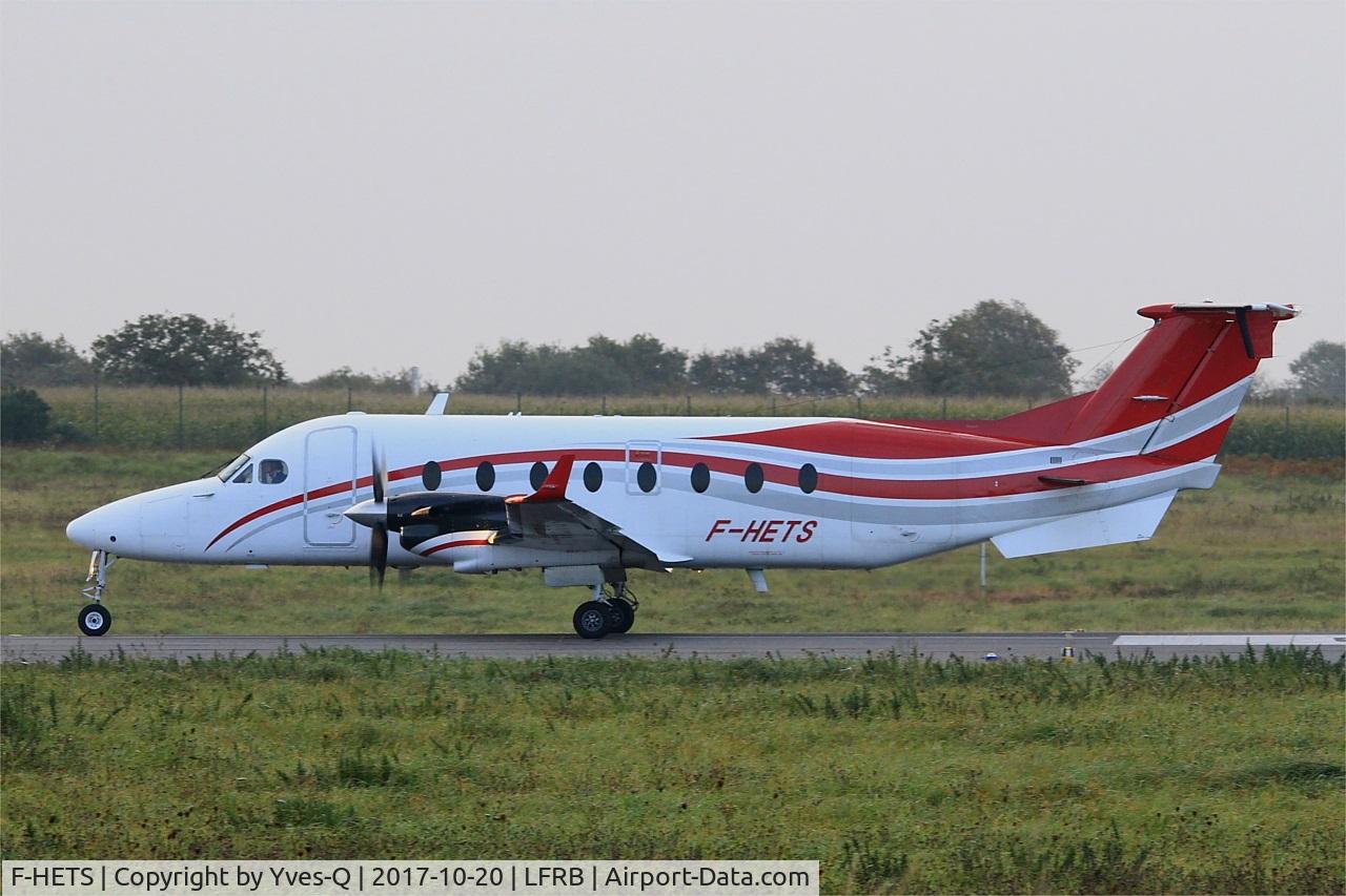 F-HETS, 1999 Raytheon 1900D C/N UE-360, F-HETS - Raytheon Aircraft Company 1900D, Ready to take off rwy 07R, Brest-Bretagne Airport (LFRB-BES)