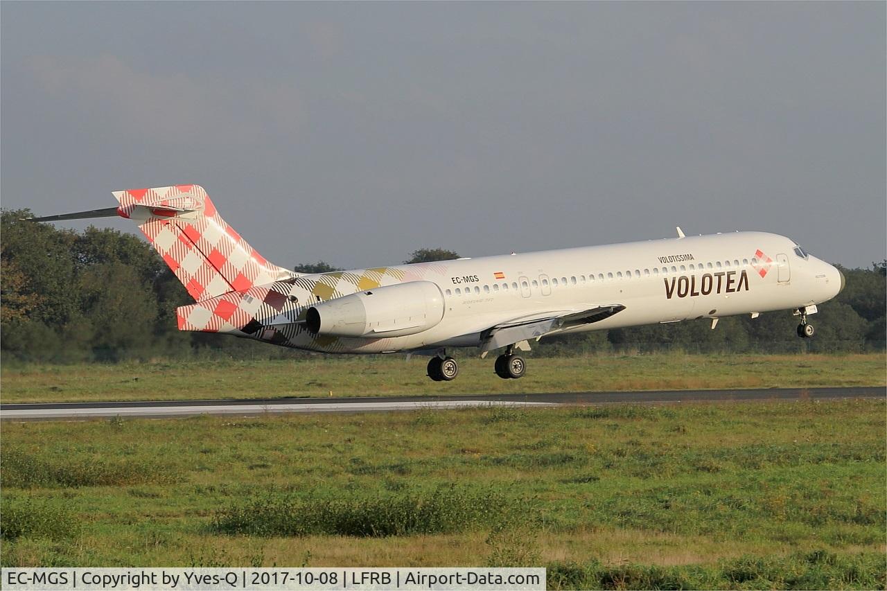 EC-MGS, 2000 Boeing 717-2CM C/N 55061, Boeing 717-2CM, Landing rwy 07R, Brest-Bretagne Airport (LFRB-BES)