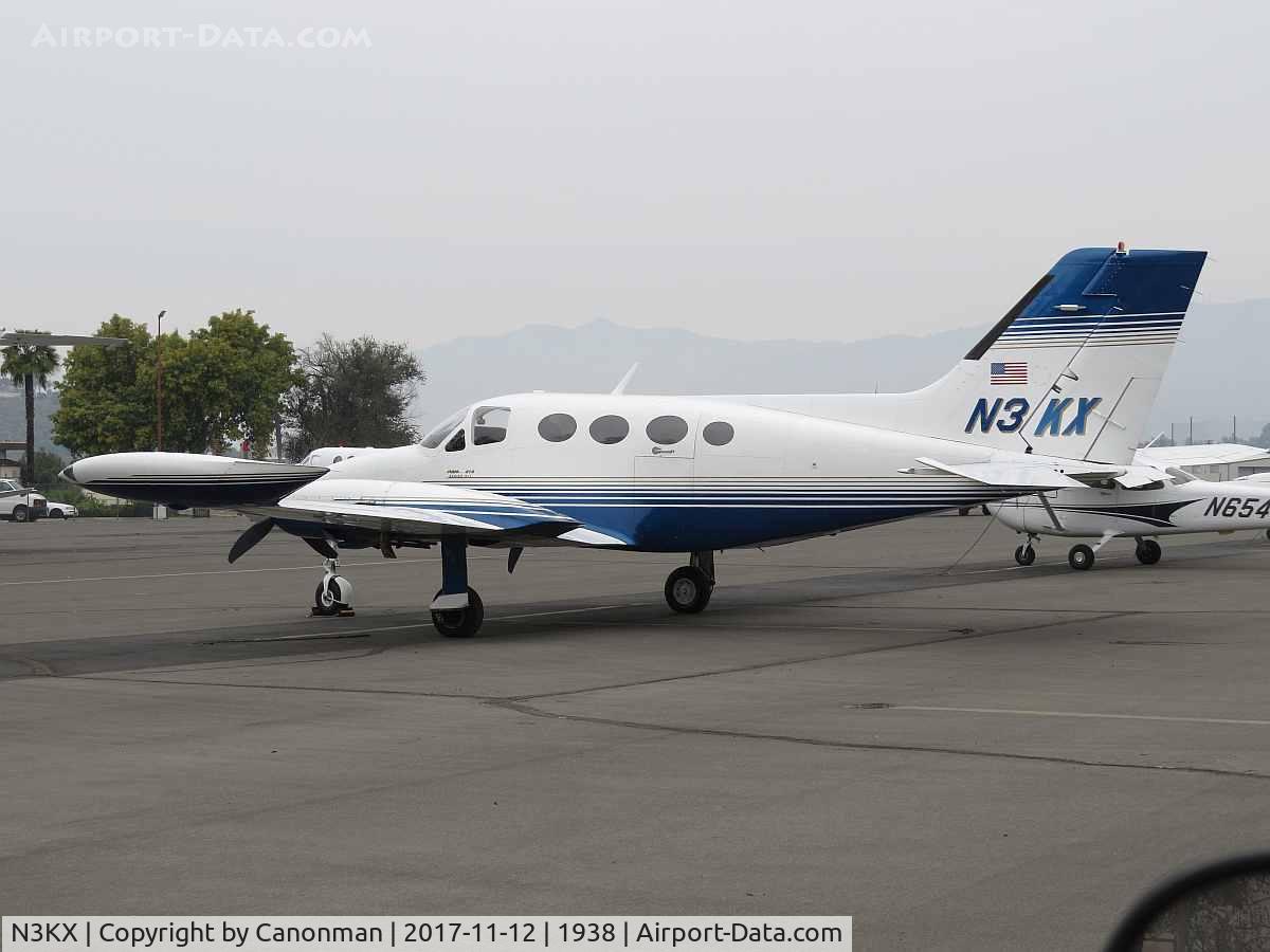 N3KX, 1971 Cessna 414 Chancelor Chancellor C/N 414-0161, Parked