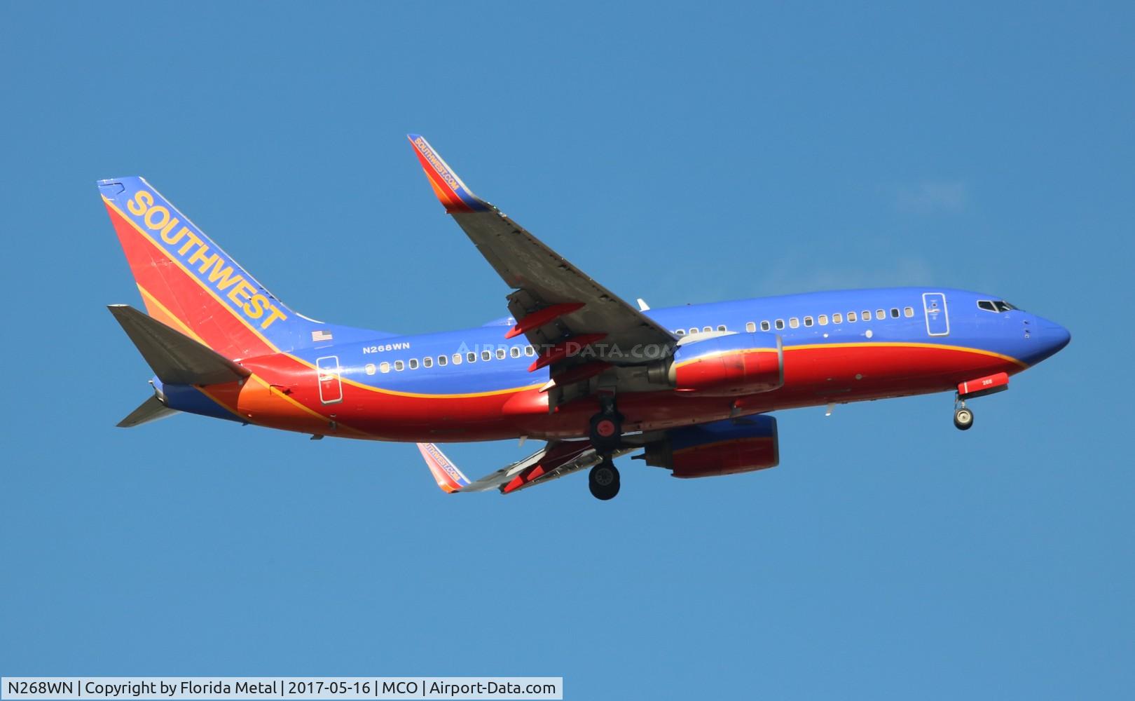 N268WN, 2007 Boeing 737-7H4 C/N 32524, Southwest