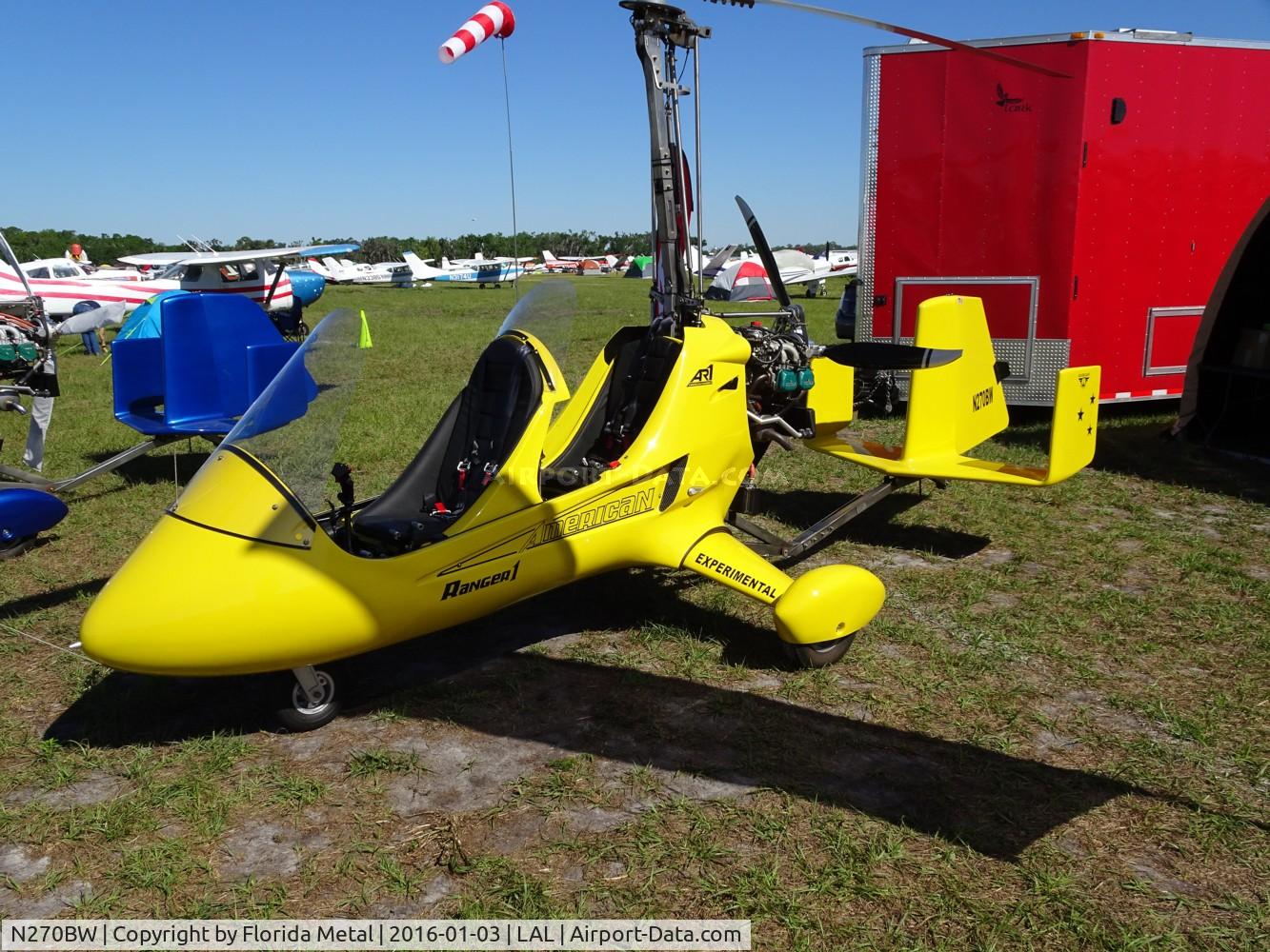 N270BW, 2016 SilverLight Aviation AR-1 American Ranger C/N 0006, Gyrocopter