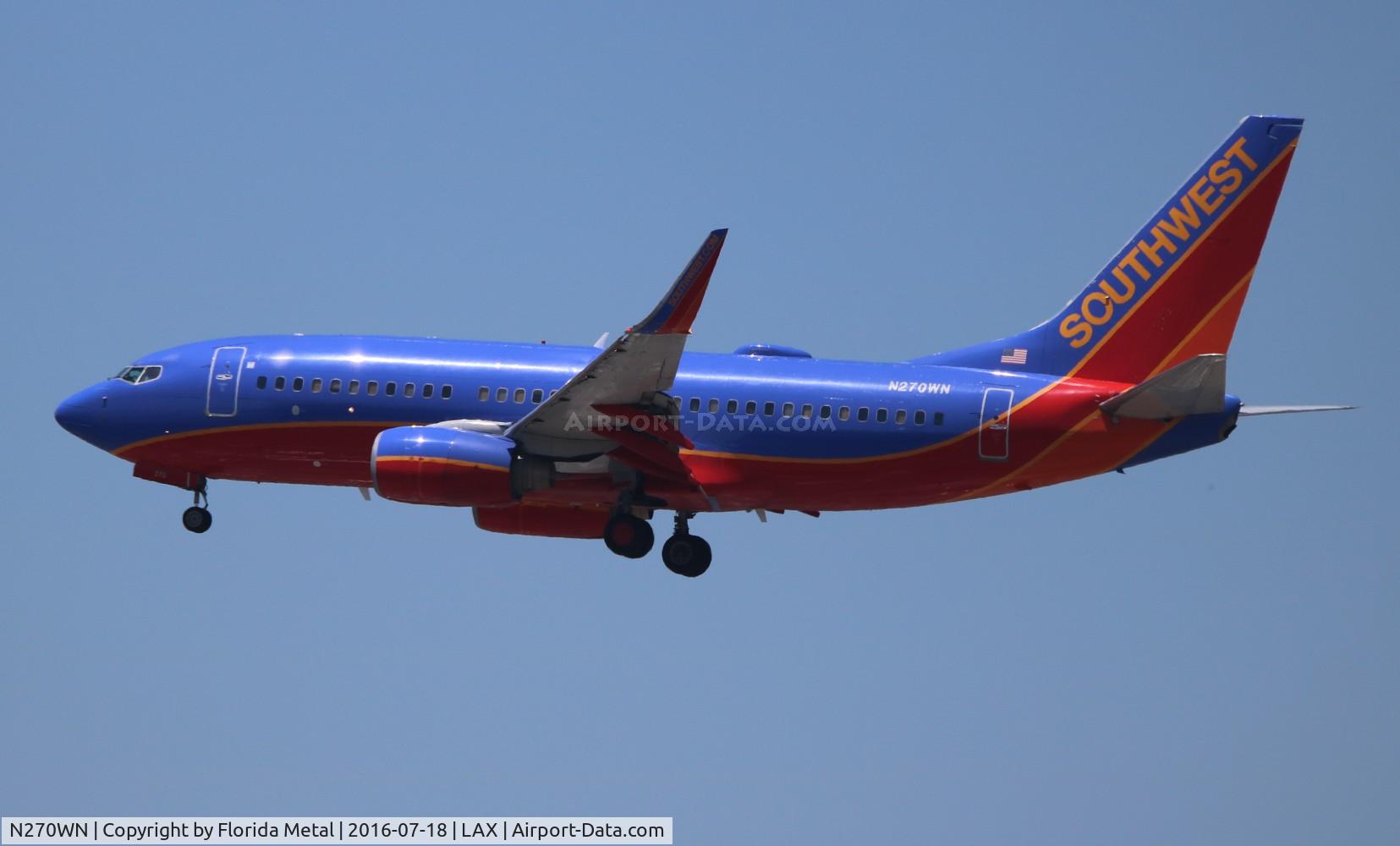 N270WN, 1998 Boeing 737-705 C/N 29089, Southwest