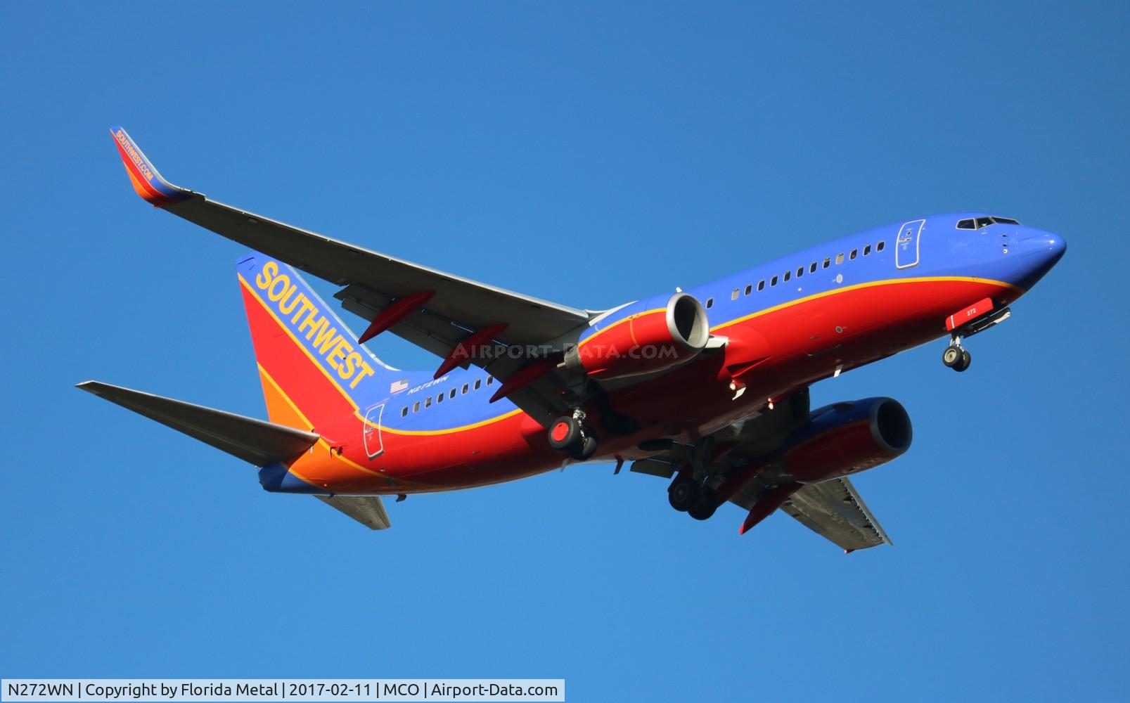 N272WN, 2007 Boeing 737-7H4 C/N 32527, Southwest