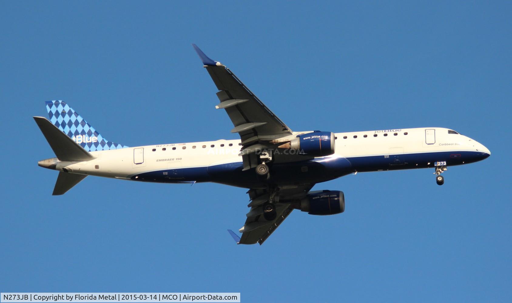 N273JB, 2007 Embraer ERJ-190-100 IGW 190AR C/N 19000073, Jet Blue
