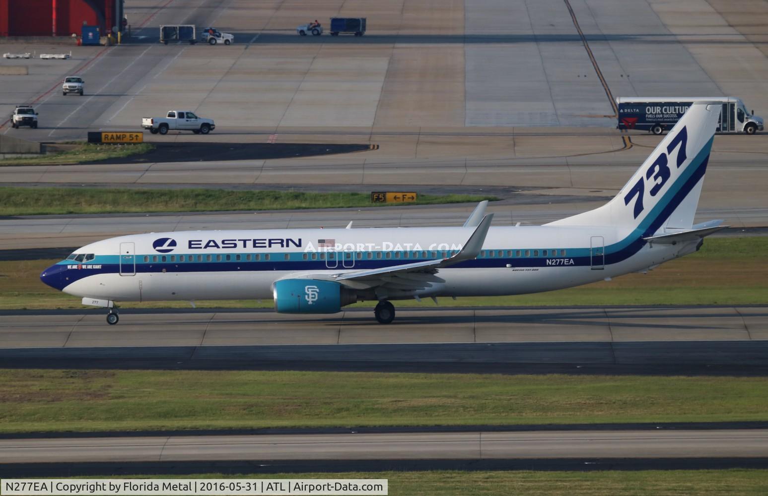 N277EA, 2001 Boeing 737-8CX C/N 32359, Eastern