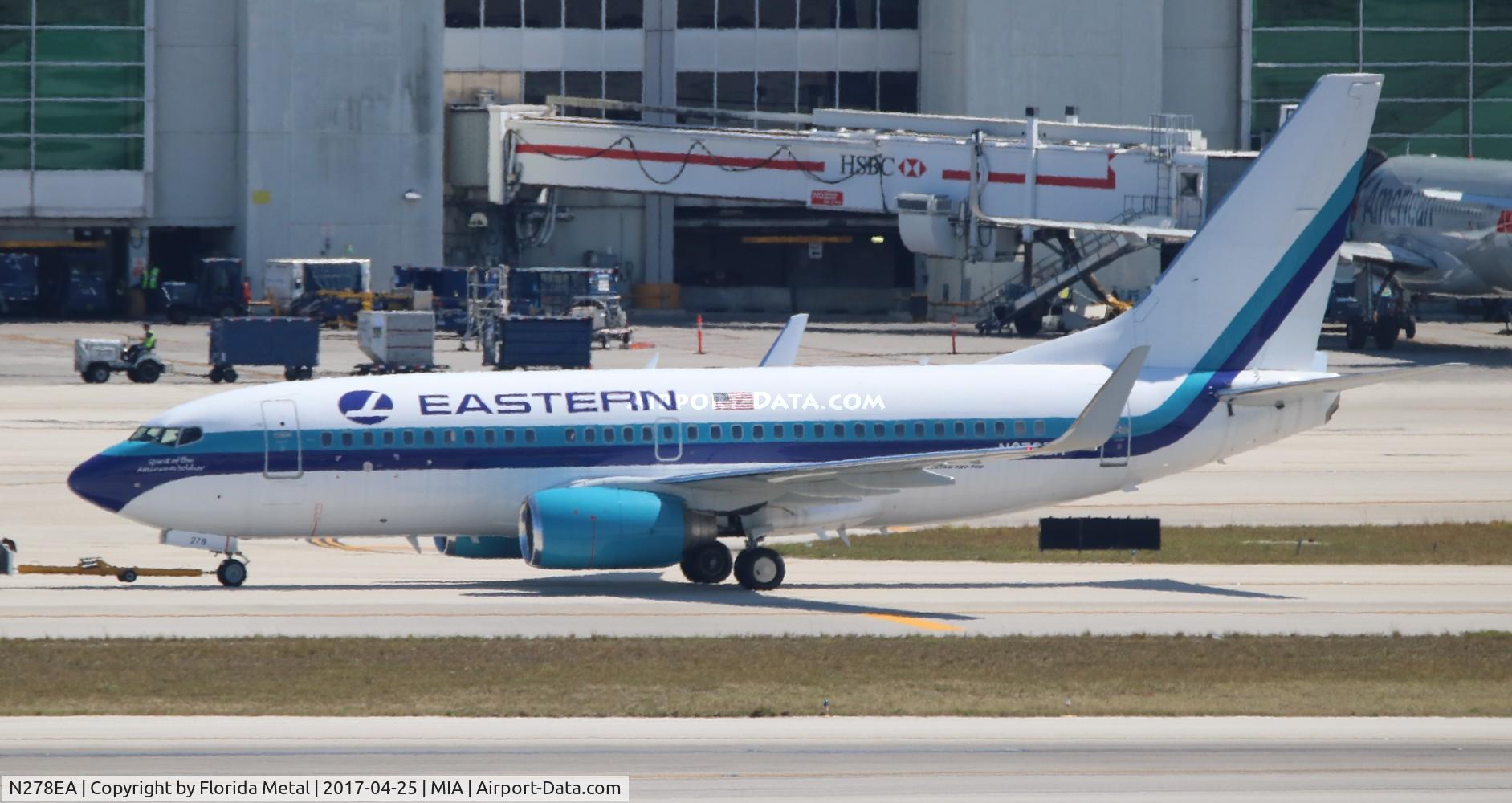 N278EA, 1998 Boeing 737-7L9 C/N 28006, Eastern