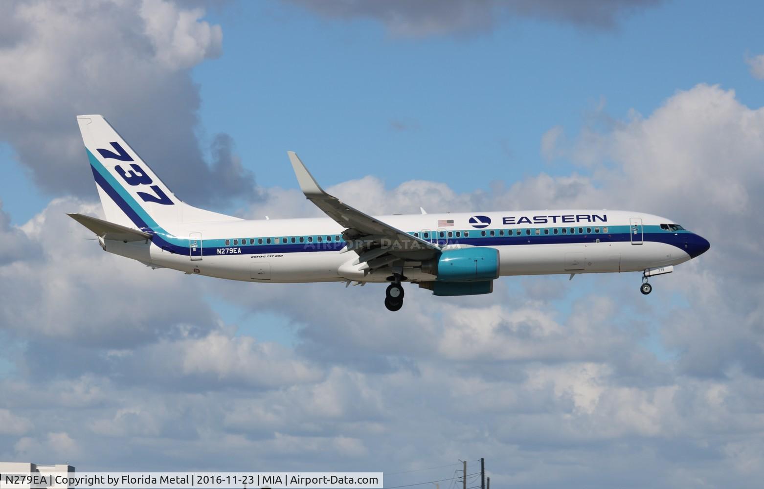 N279EA, 2011 Boeing 737-86J C/N 36881, Eastern