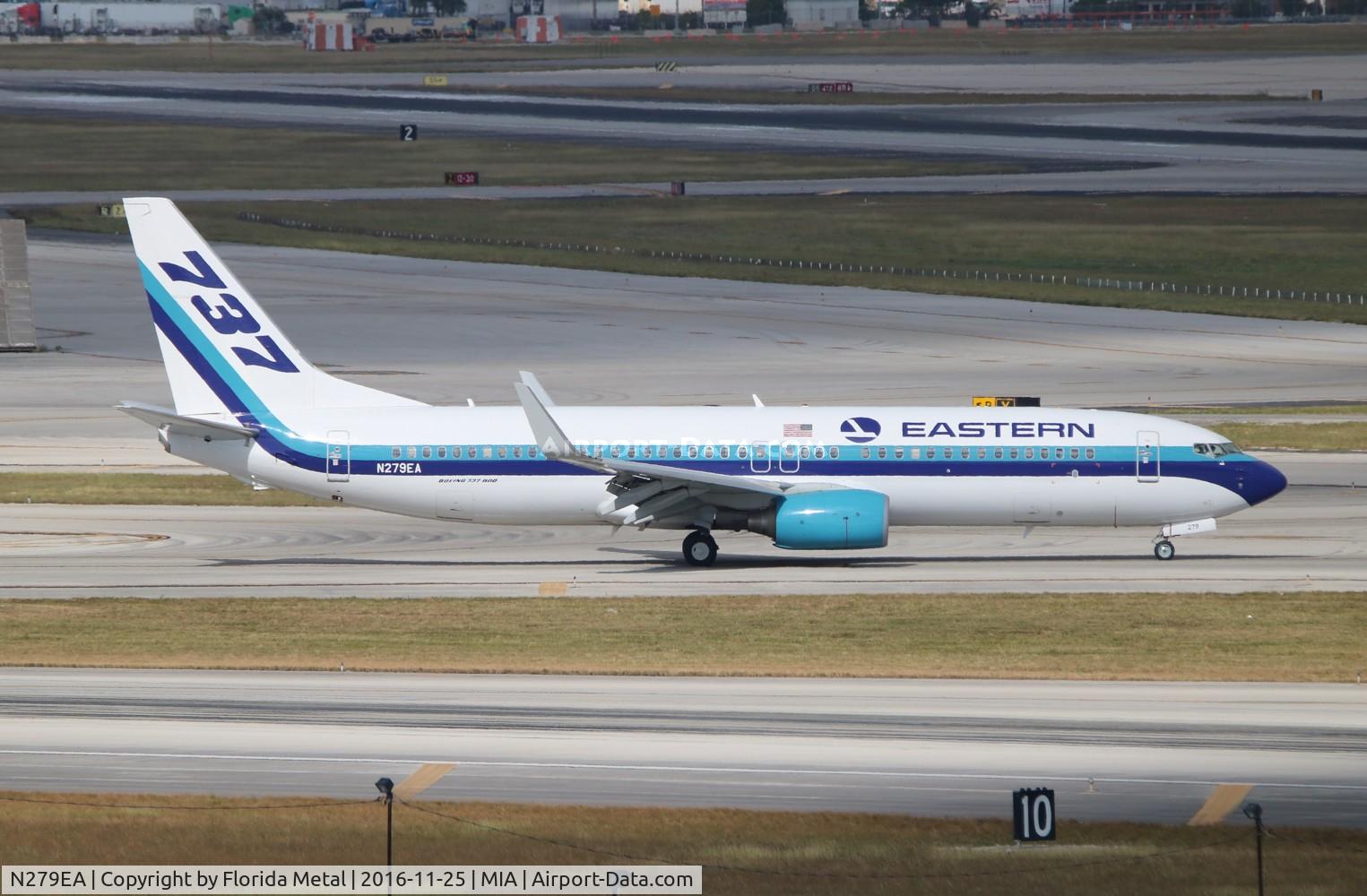N279EA, 2011 Boeing 737-86J C/N 36881, Eastern