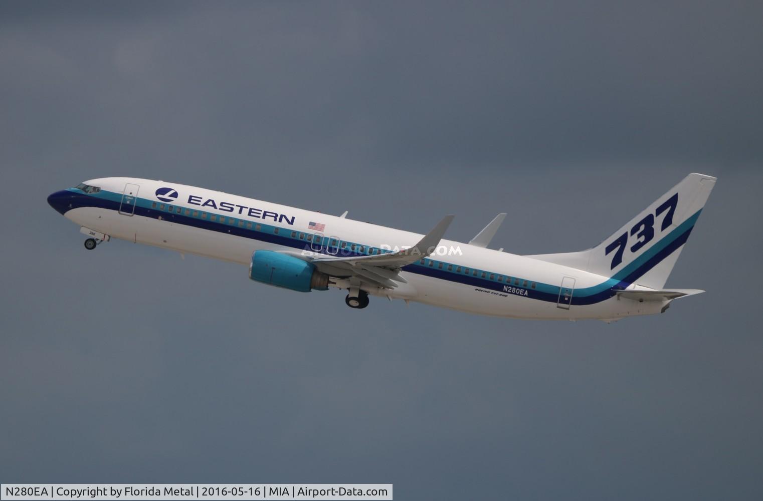 N280EA, 2007 Boeing 737-85P C/N 33982, Eastern