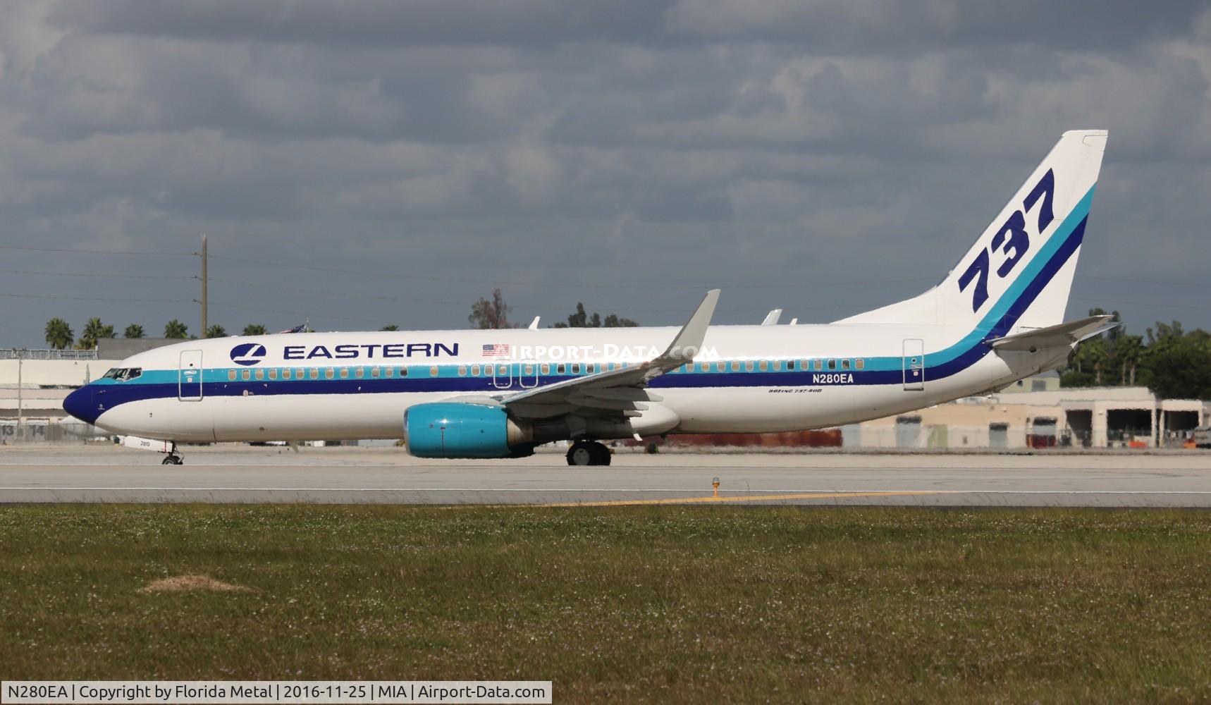 N280EA, 2007 Boeing 737-85P C/N 33982, Eastern