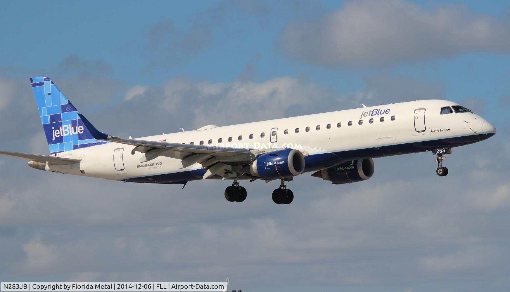 N283JB, 2007 Embraer 190AR (ERJ-190-100IGW) C/N 19000125, Jet Blue