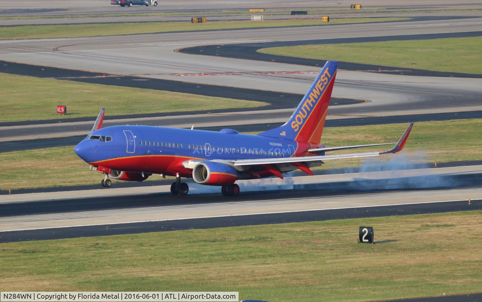 N284WN, 2007 Boeing 737-7H4 C/N 32535, Southwest