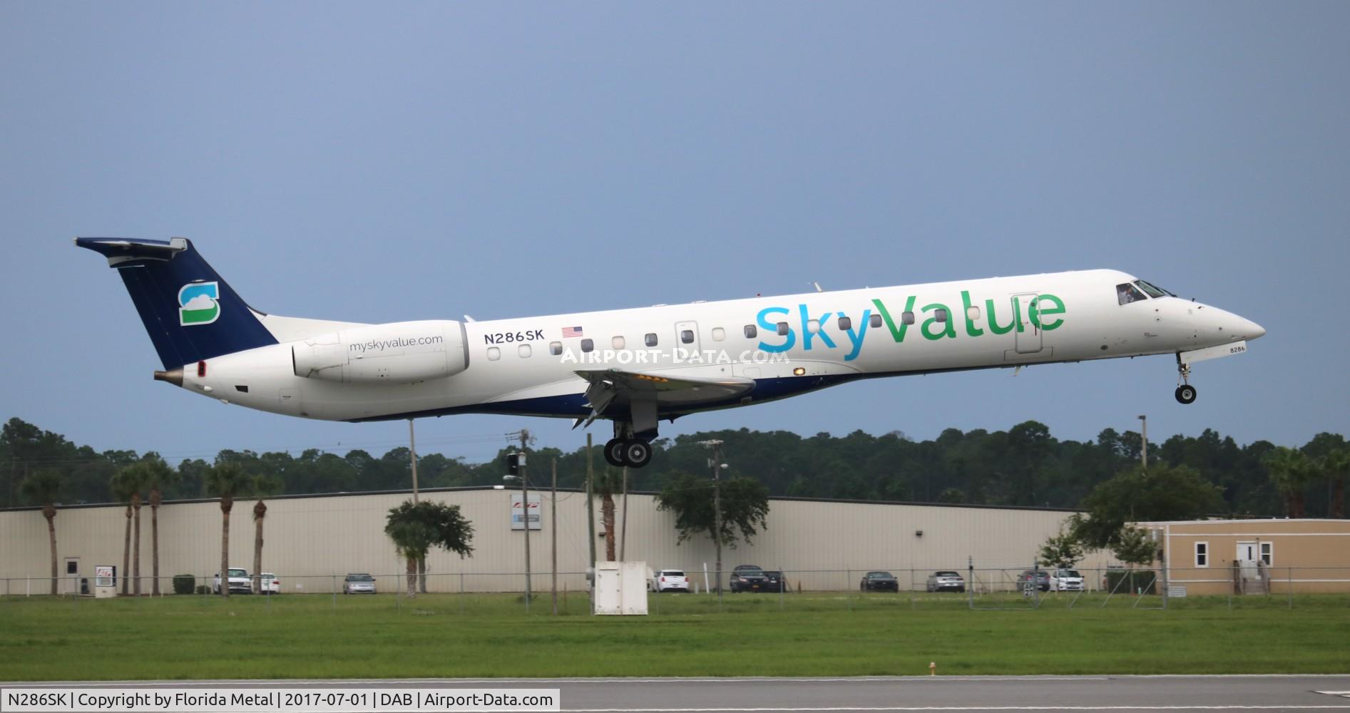N286SK, 2001 Embraer EMB-145LR C/N 145443, Sky Value EMB-145