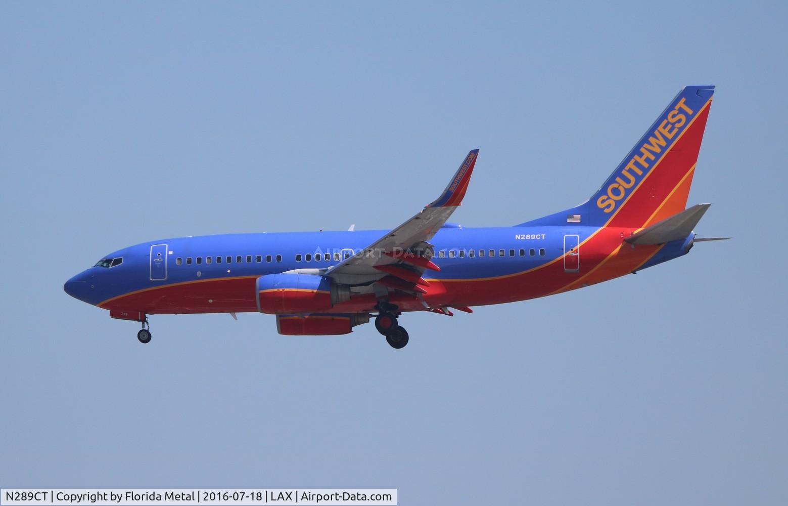 N289CT, 2007 Boeing 737-7H4 C/N 36633, Southwest