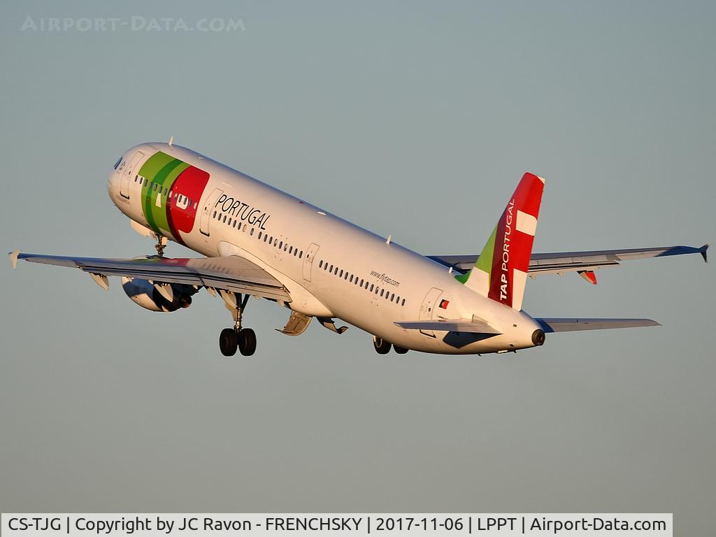 CS-TJG, 2002 Airbus A321-211 C/N 1713, Amalia Rodrigues take off runway 03