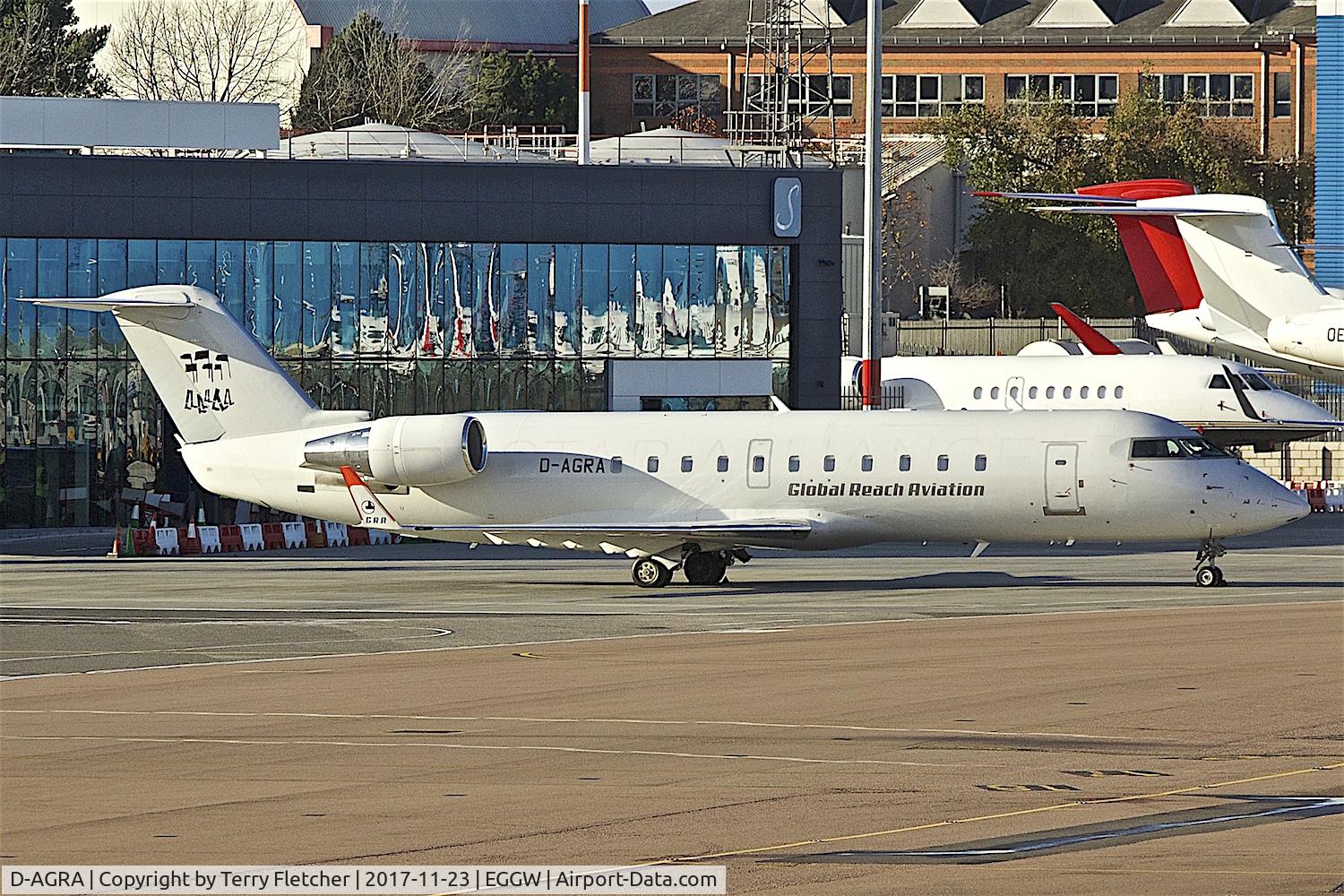 D-AGRA, 2000 Canadair CRJ-200LR (CL-600-2B19) C/N 7384, At London Luton